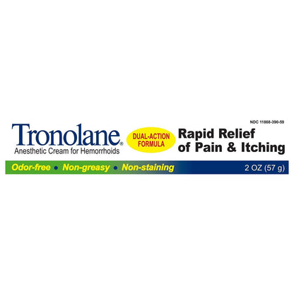 Tronolane Anesthetic Cream For Hemorrhoids 1 Oz