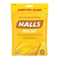 Halls Relief Honey Lemon Cough Drops, Economy Pack, 80 Drops