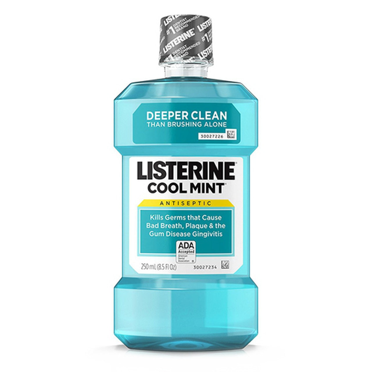 Listerine Antiseptic Mouthwash, Cool Mint, Deeper Clean - 8.5 Oz