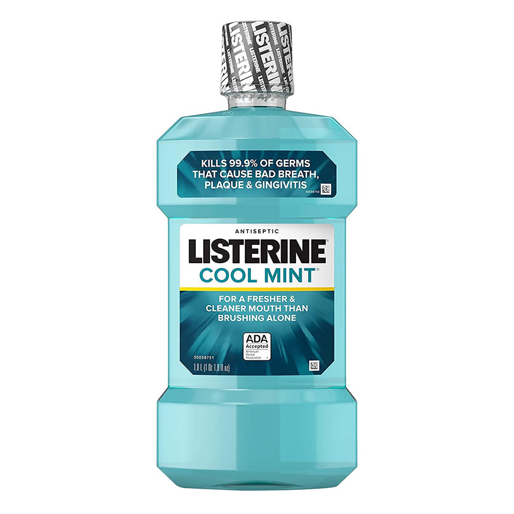 Listerine Antiseptic Mouthwash, Cool Mint - 1 L