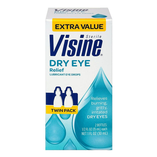 Visine Dry Eye Relief Lubricant Eye Drops , 0.5 Fl Oz