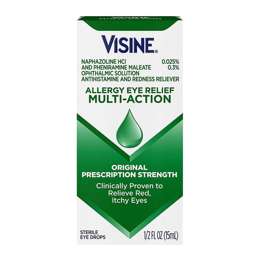 Visine Allergy Relief Multi-Action Antihistamine Eye Drops, 0.5 Fl. Oz