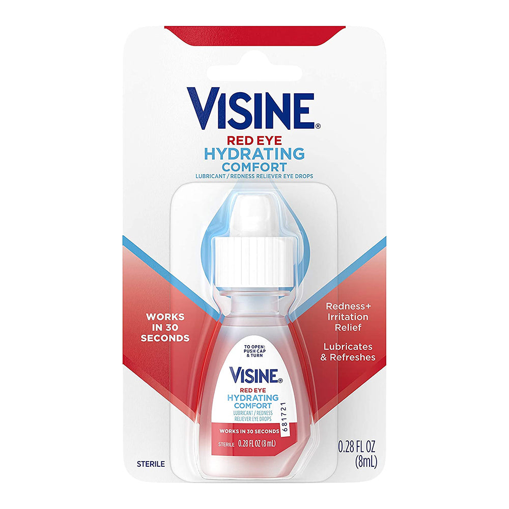 Visine Red Eye Hydrating Comfort Eye Drops - 0.28 Fl Oz