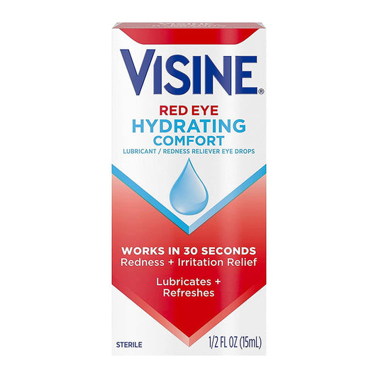 Visine Red Eye Hydrating Comfort Eye Drops - 0.5 Fl Oz