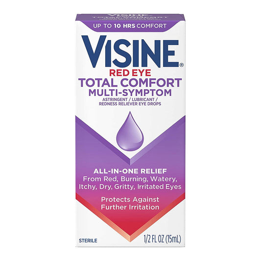 Visine Red Eye Total Comfort Eye Drops - 0.5 Fl Oz