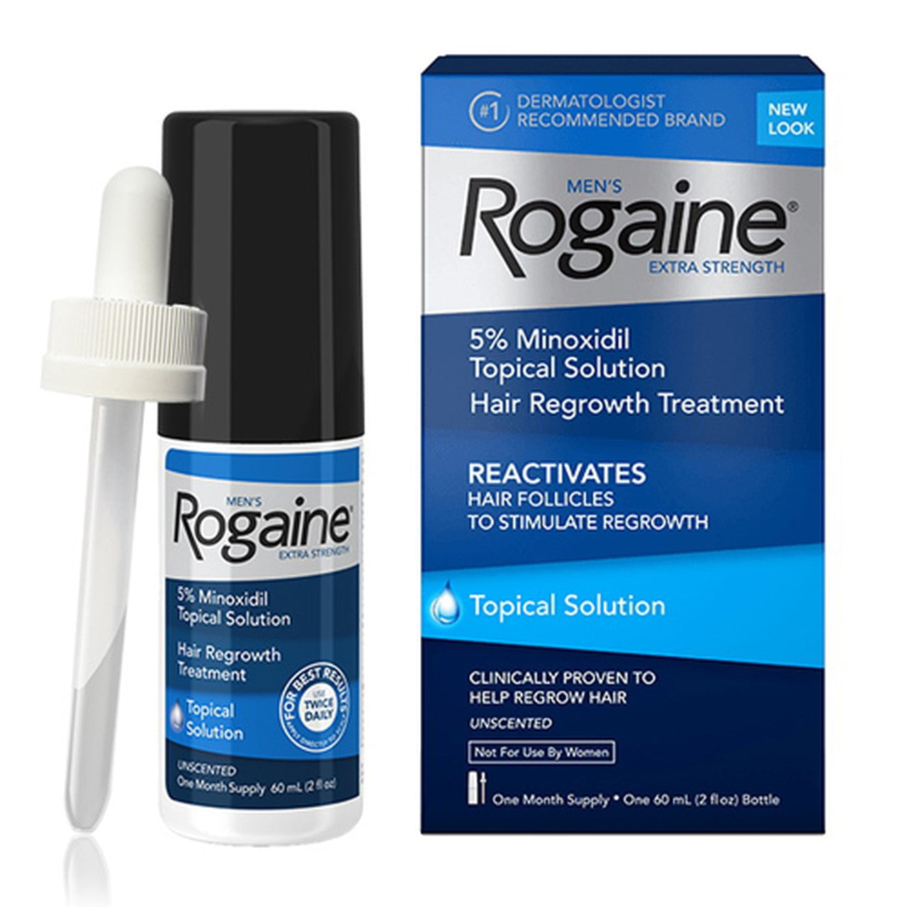 Mens Rogaine Extra Strength Hair Regrowth Treatment - 2 Oz Ea,