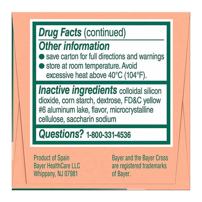 Bayer Childrens Chewable, Childrens Aspirin Pain Reliever - 36 Ea