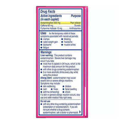 Midol Complete Maximum Strength Pain Reliever Caplets 40 Ea