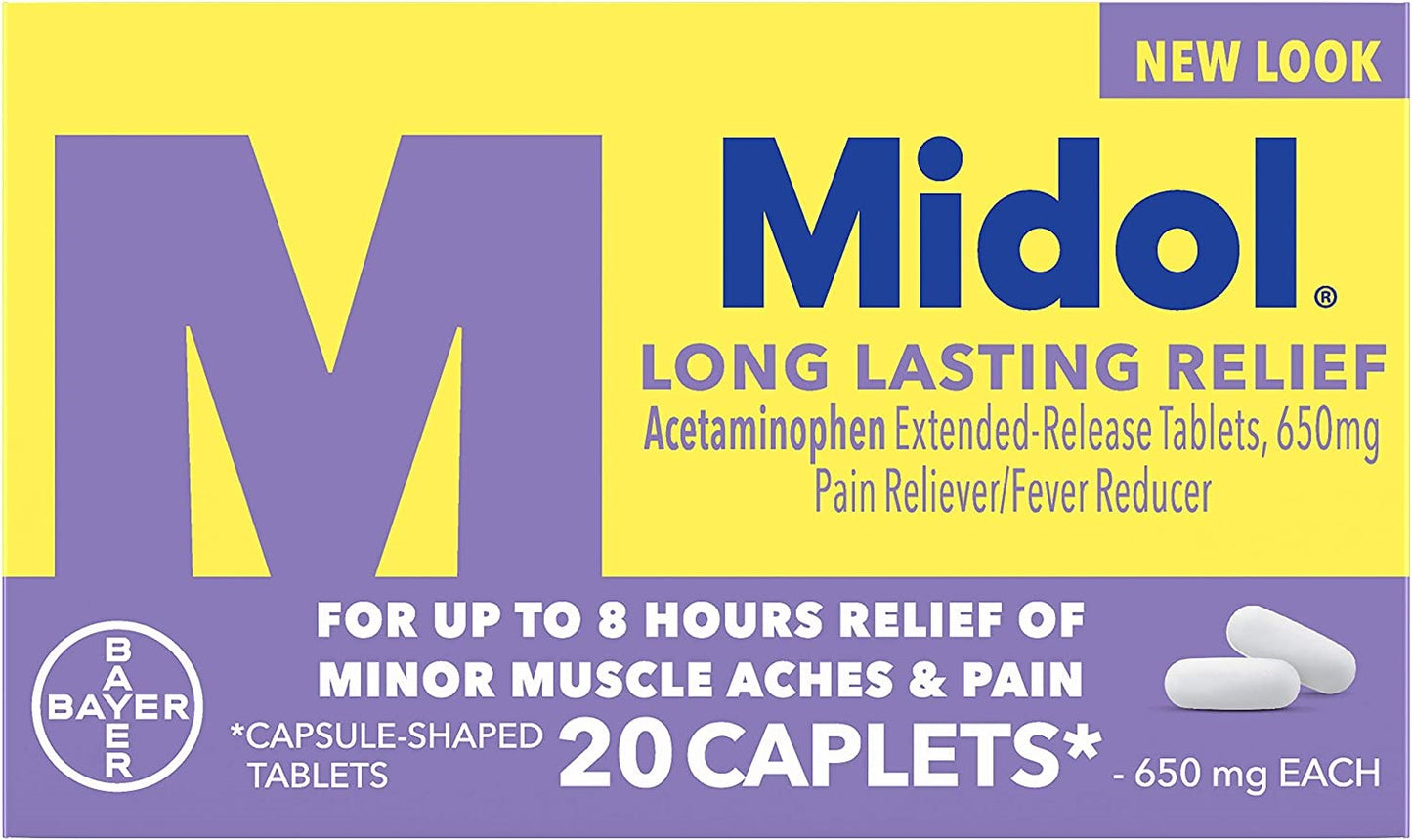 Midol Long Lasting Relief - 20 Count