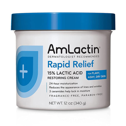 Amlactin Rapid Relief Moisturizing Cream - 12 Oz