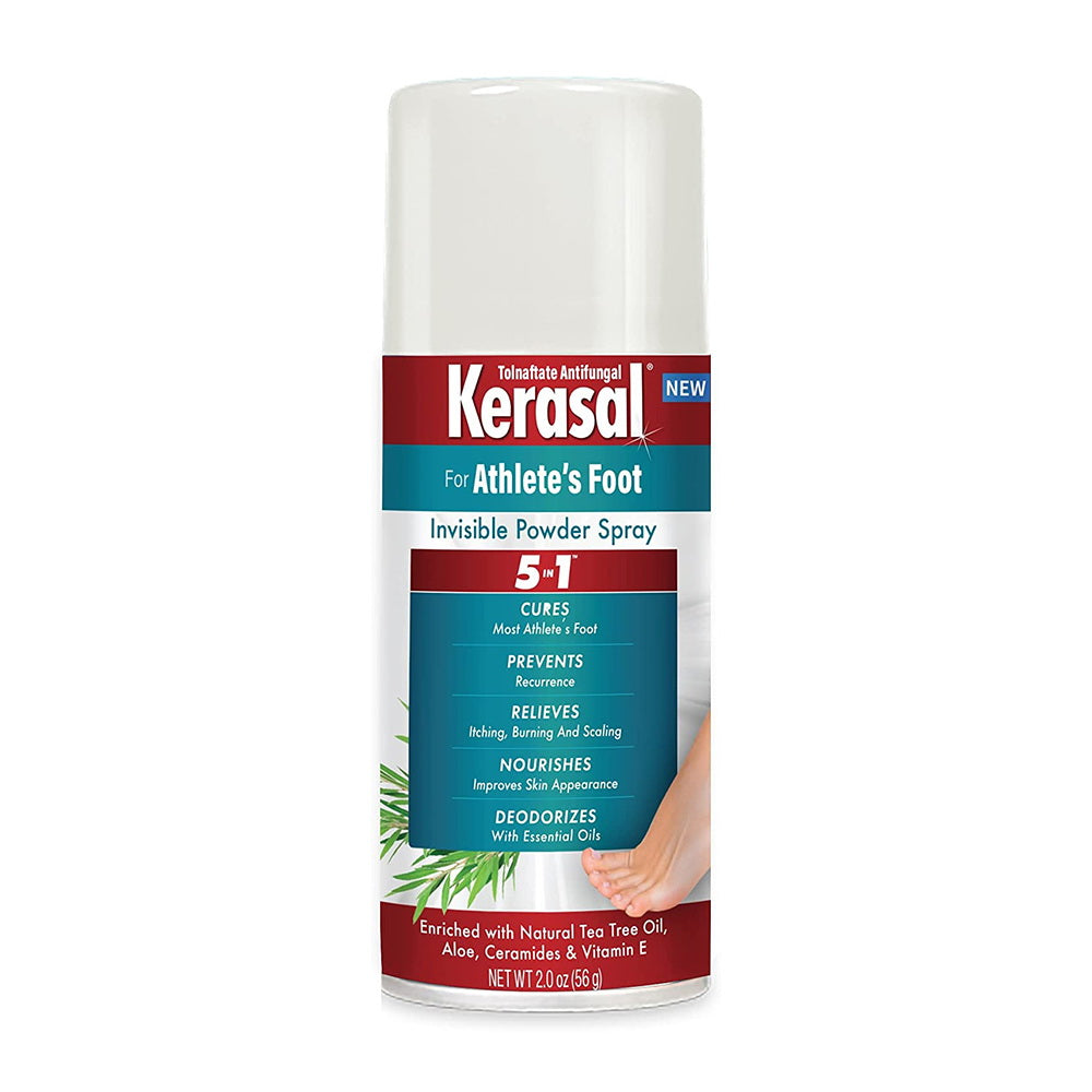 Kerasal 5-In-1 Athlete'S Foot Invisible Powder Spray, Athlete'S Foot Spray - 2 Oz