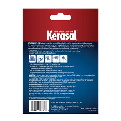 Kerasal Nighttime Renewal Fungal Nail Patches - 14 Patch