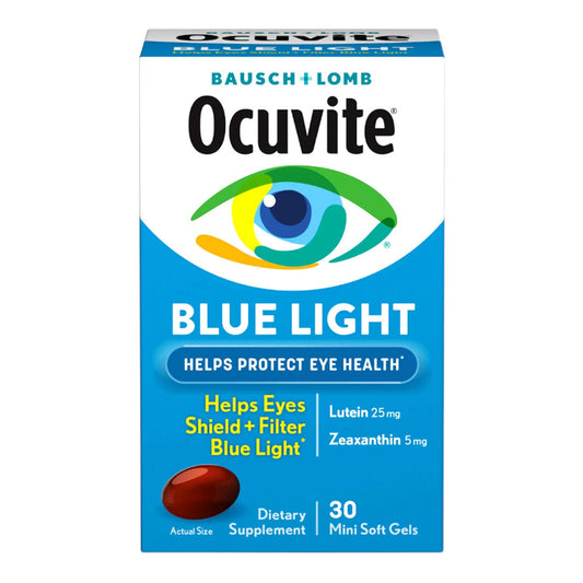Bausch + Lomb Ocuvite Lutein 25Mg Lutein & Zeaxanthin Supplement, 30 Softgels
