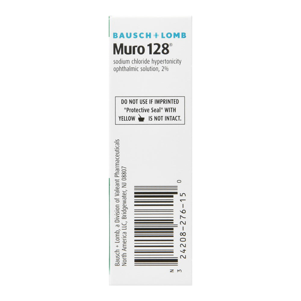 Bausch Plus Lomb Muro 128 Sterile Ophthalmic 2% Eye Solution - 0.5 Fl Oz