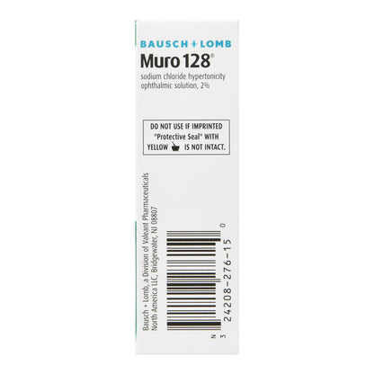 Bausch Plus Lomb Muro 128 Sterile Ophthalmic 2% Eye Solution - 0.5 Fl Oz