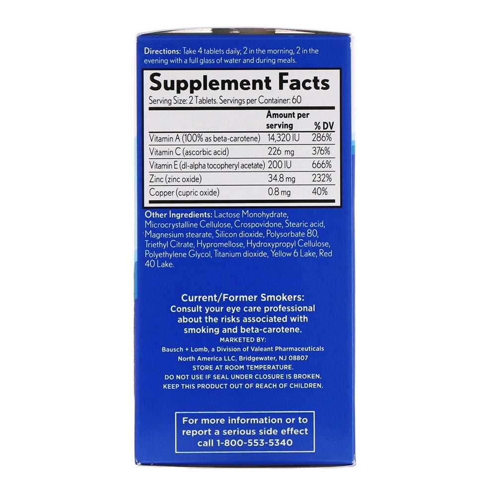 Ocuvite Preservision Eye Vitamin And Mineral Supplement Tablets - 120 Ea