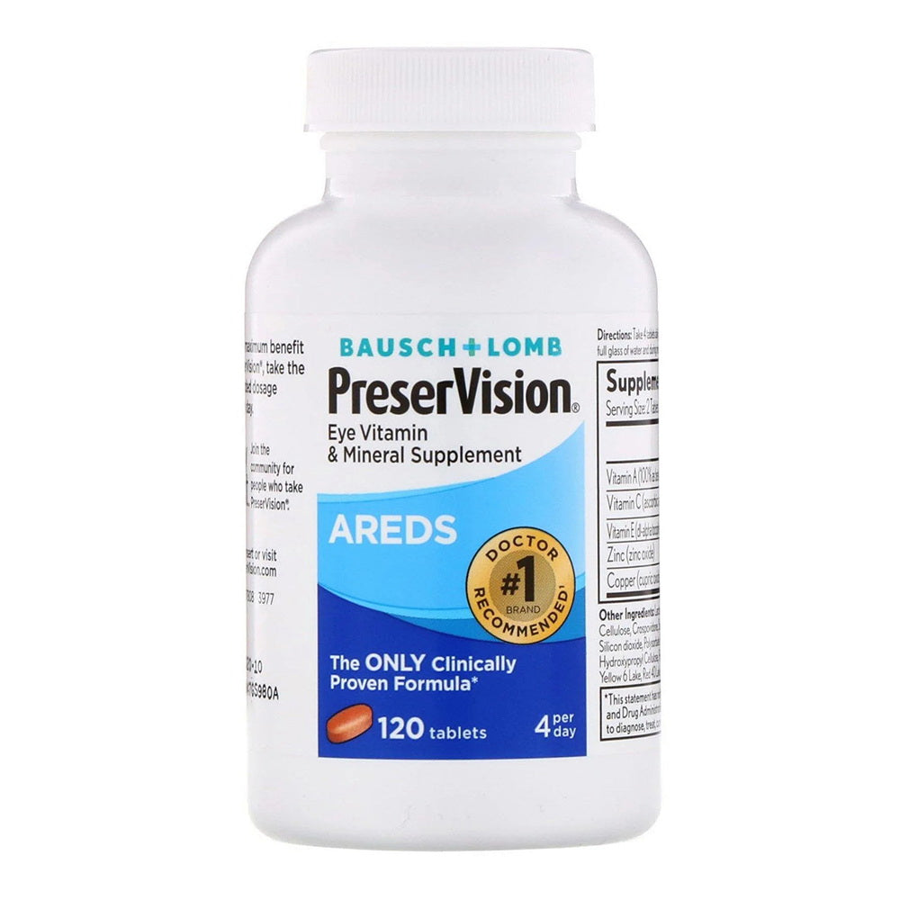 Ocuvite Preservision Eye Vitamin And Mineral Supplement Tablets - 120 Ea