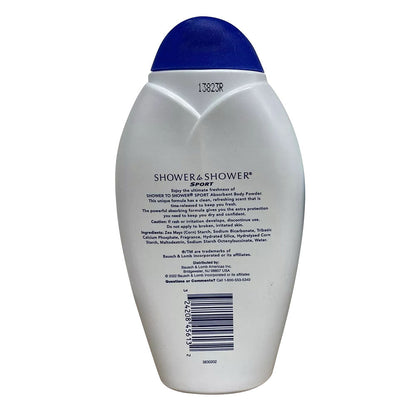 SHOWER TO SHOWER Body Powder, Sport 13 oz