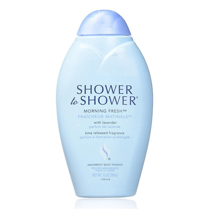 Shower To Shower, Absorbent Body Powder Morning Fresh, 13 Oz