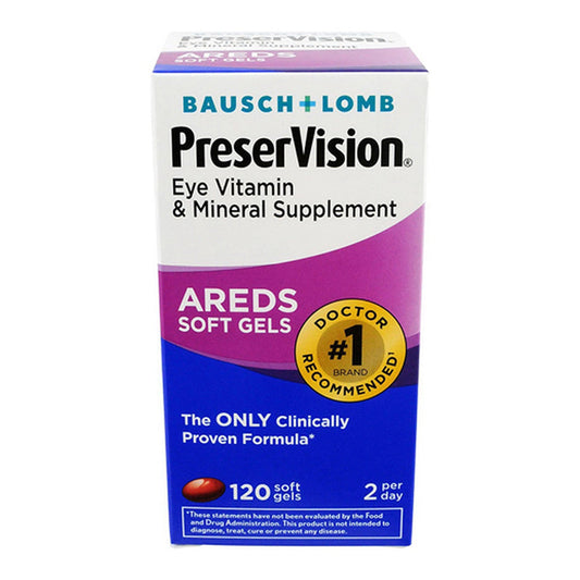 Bausch And Lomb Preservision Eye Vitamin And Mineral Supplement Softgels - 120 Ea