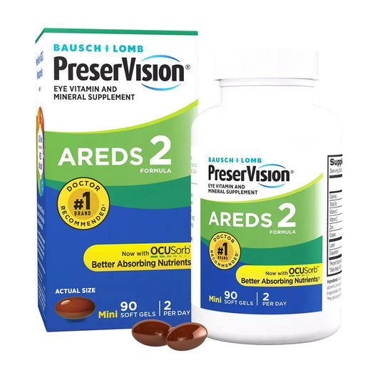 Bausch & Lomb Preservision Eye Vitamin & Mineral Supplement Capsules - 100 Ea