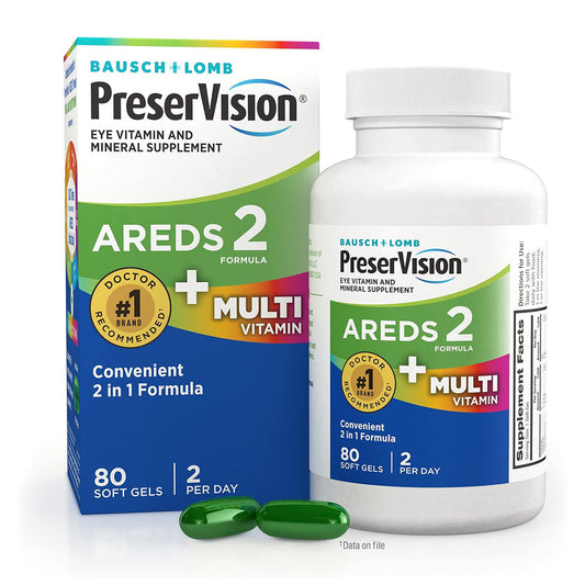 Bausch & Lomb Preser Vision Areds 2 Formula + Multi Vitamin Vitamin 80Ct