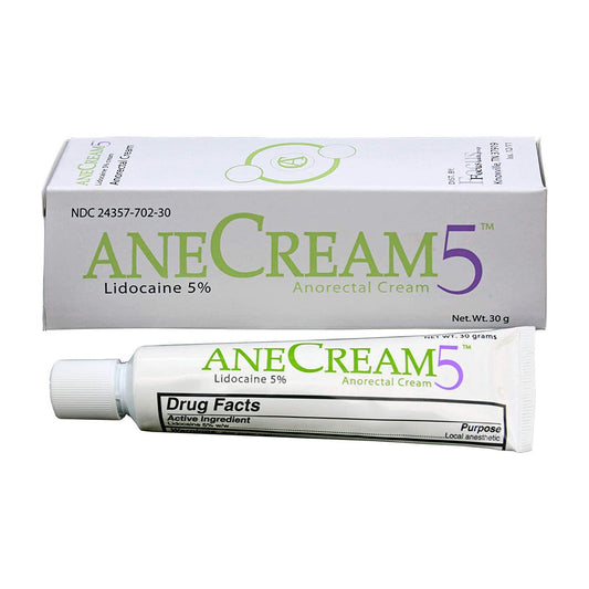 Anecream5 Topical Pain Relief With Lidocaine, 5% - 30 Grams