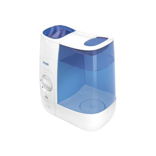 Vicks Warm Mist Humidifier, White And Blue 1 Ea