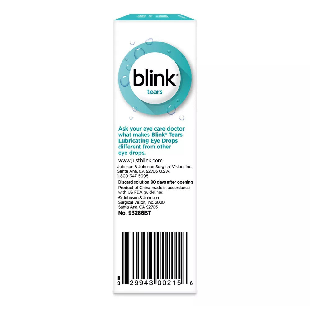 Blink Tears Dry Eyes Lubricant Eye Drops By Amo - 15 Ml