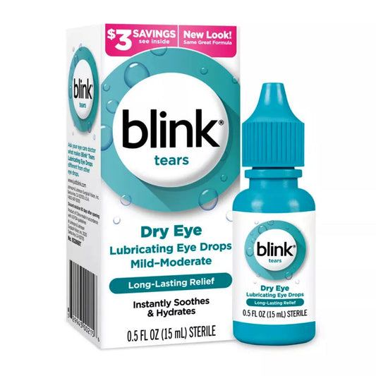 Blink Tears Dry Eyes Lubricant Eye Drops By Amo - 15 Ml