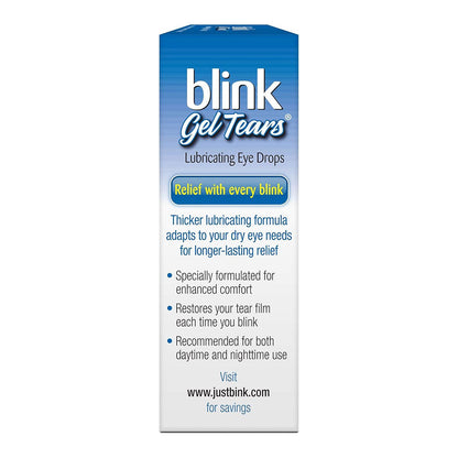 Amo Blink Gel Tears Dry Eye Relief Lubricating Eye Drops - 0.34 Fl Oz