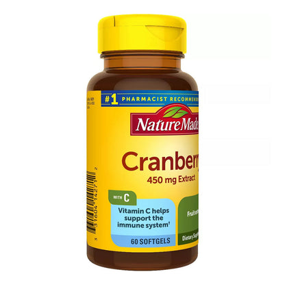 Nature Made Cranberry With Vitamin C For Immune And Antioxidant Support Softgels - 60 Count