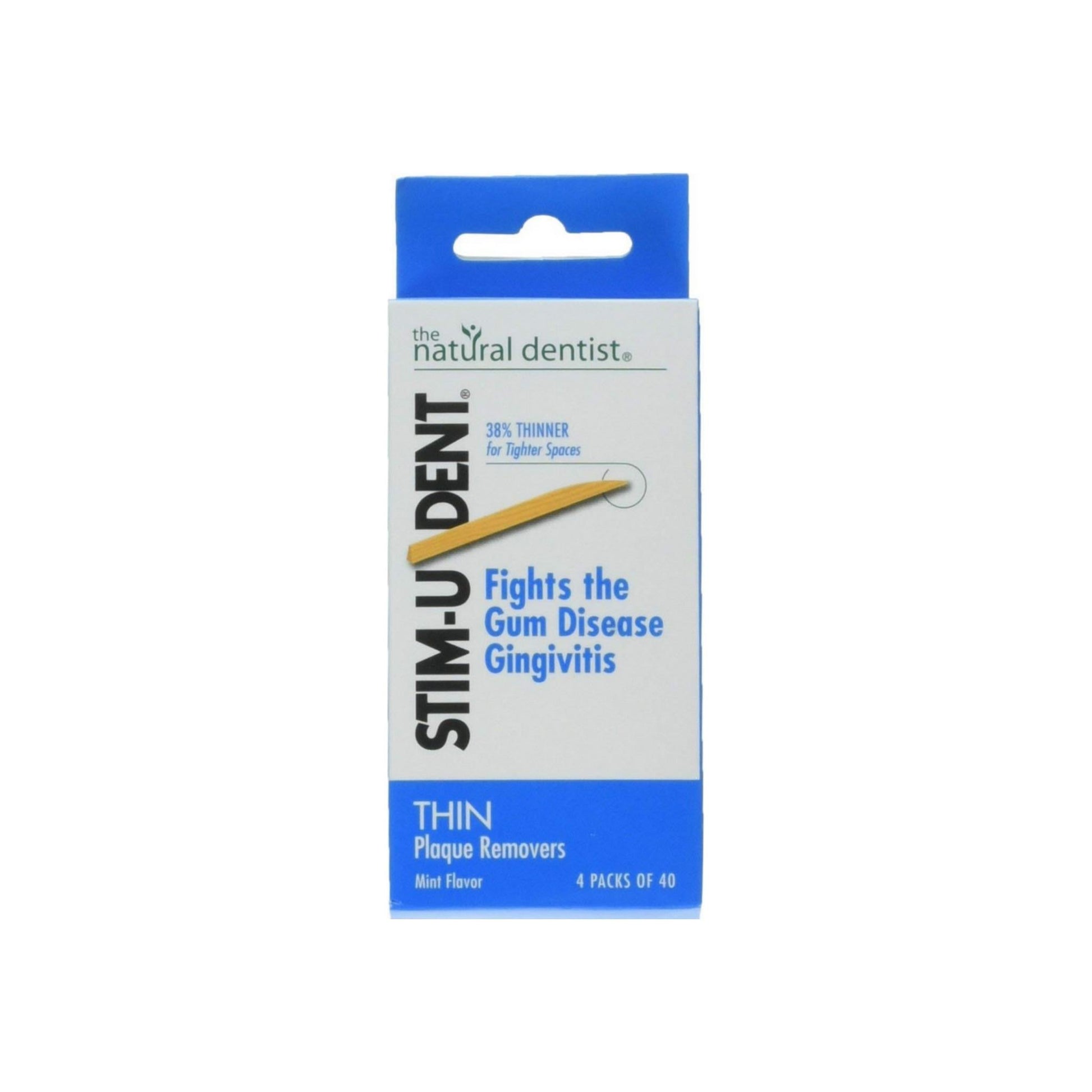 The Natural Dentist Stim-U-Dent Plaque Removers Thin Mint 160 Each