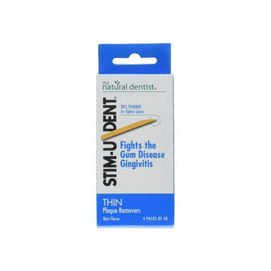The Natural Dentist Stim-U-Dent Plaque Removers Thin Mint 160 Each