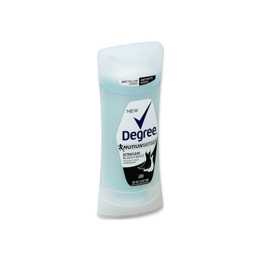 Degree Motionsense Ultraclear Black+White Antiperspirant Deodorant Stick, 2.6 Oz