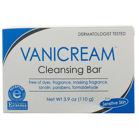 Vanicream Cleansing Bar For Sensitive Skin 3.9 Ounce
