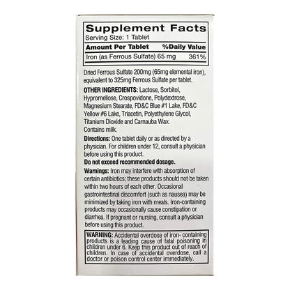 Feosol Ferrous Sulfate Iron, Original, Tablets 120 Ea