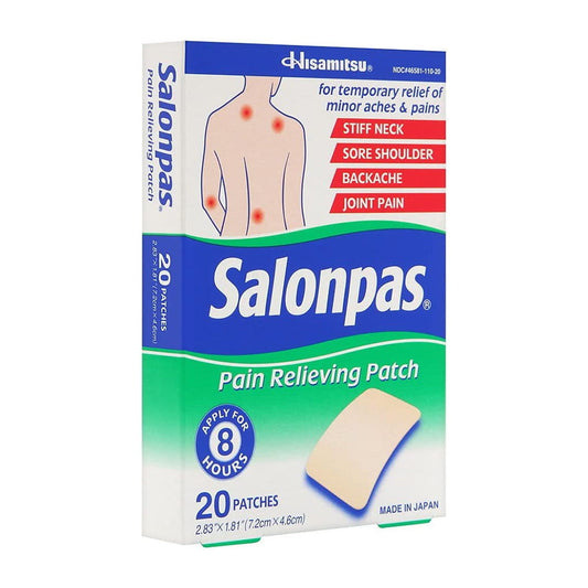 Salonpas Pain Relieving Patches - 20 Ct