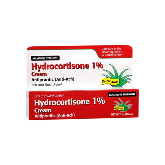 Taro Hydrocortisone Cream 1% Maximum Strength 1 Oz