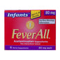 Feverall Infants Acetaminophen Suppositories 6 Rectal Suppositories 80Mg Each