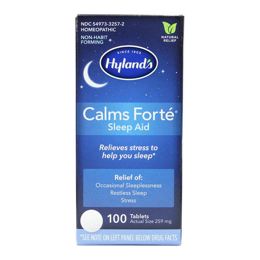 Hyland'S Naturals Calms Forte Sleep Aid Tablets, Multi, Unflavored, 100 Count