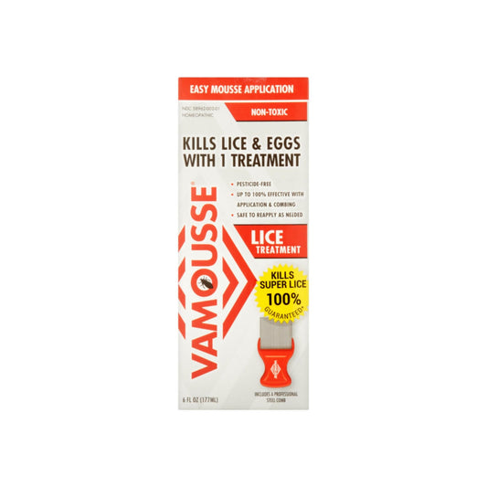 Vamousse Lice Treatment Easy Mousse Application 6 Oz