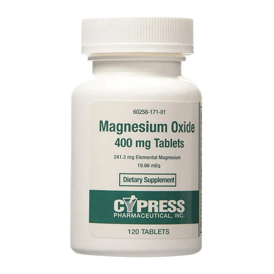 Cypress Magnesium Oxide 400 Mg Tablets - 120 Ea