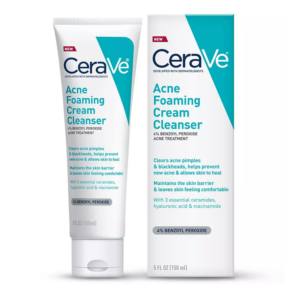 Cerave Acne Foaming Cream Cleanser Acne Treatment Face Wash , 5 Oz