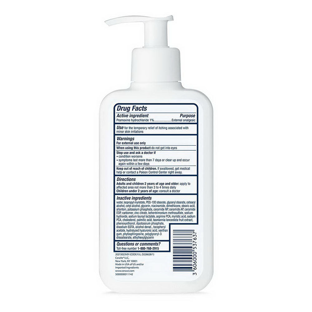 Cerave Anti Itch Moisturizing Lotion With Pramoxine Hydrochloride ,8 Oz