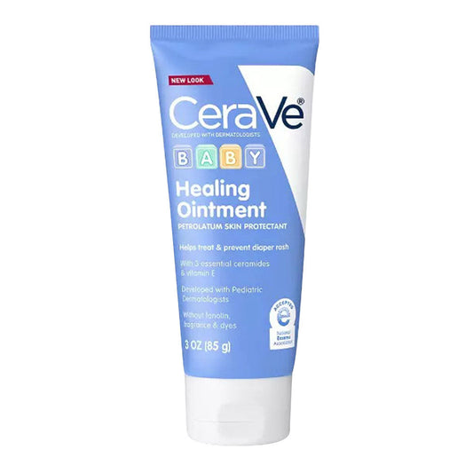 Cerave Diaper Rash Cream Baby Healing Ointment For Extra Dry, Cracked Skin, 3 Oz