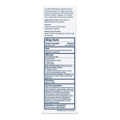 Cerave Therapeutic Hand Cream For Dry Cracked Hands ,3 Oz