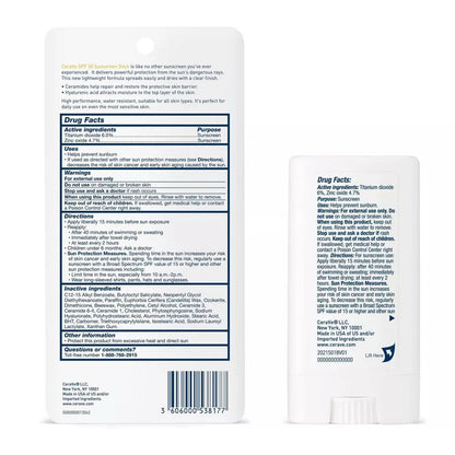 Cerave Sunscreen Stick Spf-50 - 0.47 oz