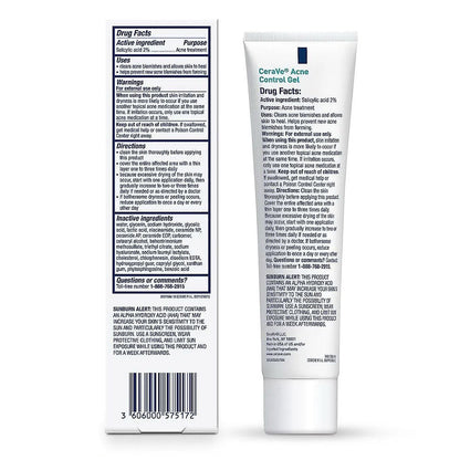 Cerave Salicylic Acid Acne Gel For Face To Control And Clear Breakouts 1.35 Ounce