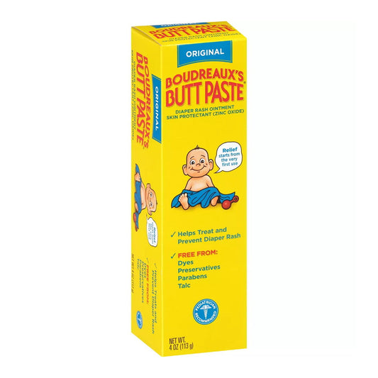 Boudreaux'S Butt Paste Original Diaper Rash Cream, 4 Oz Tube